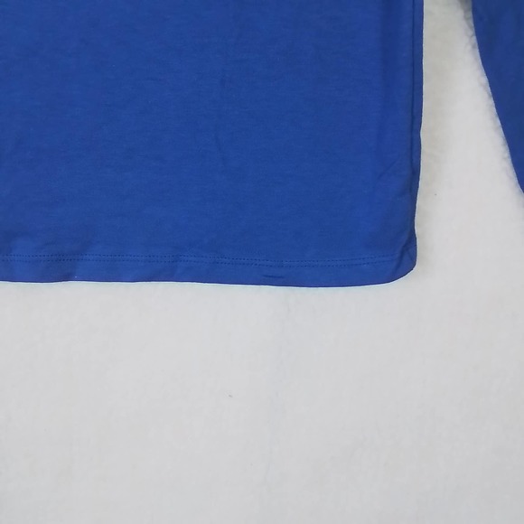 Carter's Kid Long Sleeve Cotton T-Shirt Girl's Size 12 Blue w/ Space Theme - Picture 9 of 10